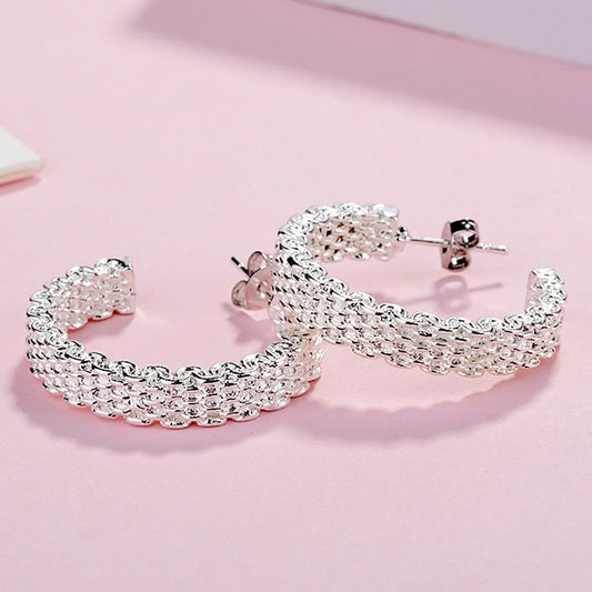 Minimalist 925 Sterling Silver Charm Studs | Everyday Luxe Earrings