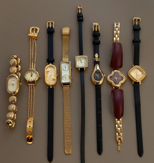 Irregular Minimalist Luxe Watch | Slim Leather Strap & Japanese Precision | Gold-Tone "Quiet Luxury" Timepiece