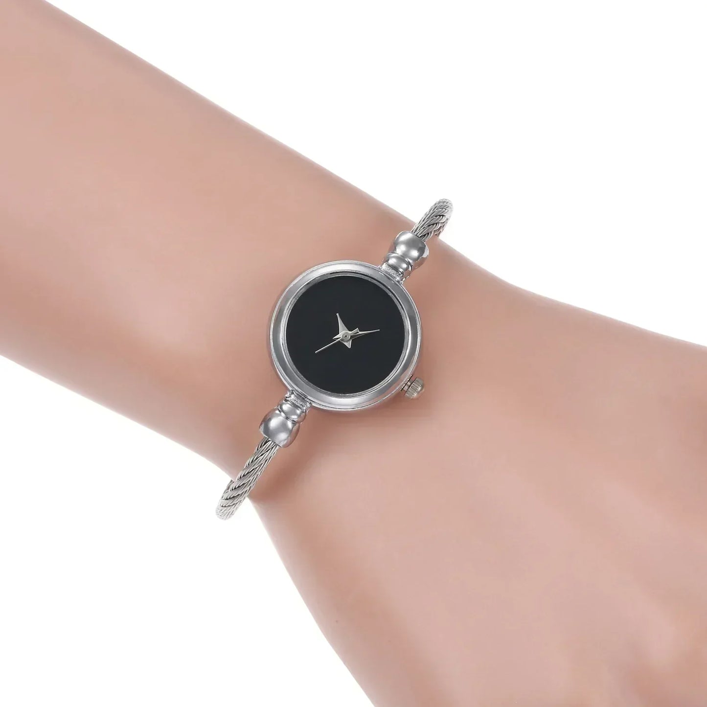 Women's Gold Bangle Watch | Small Vintage-Style Bracelet Wristwatch