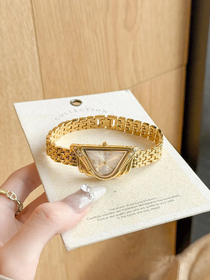 Asymmetric Micro-Dial Bracelet Watch | 20mm Roman Numeral Stainless Steel Timepiece