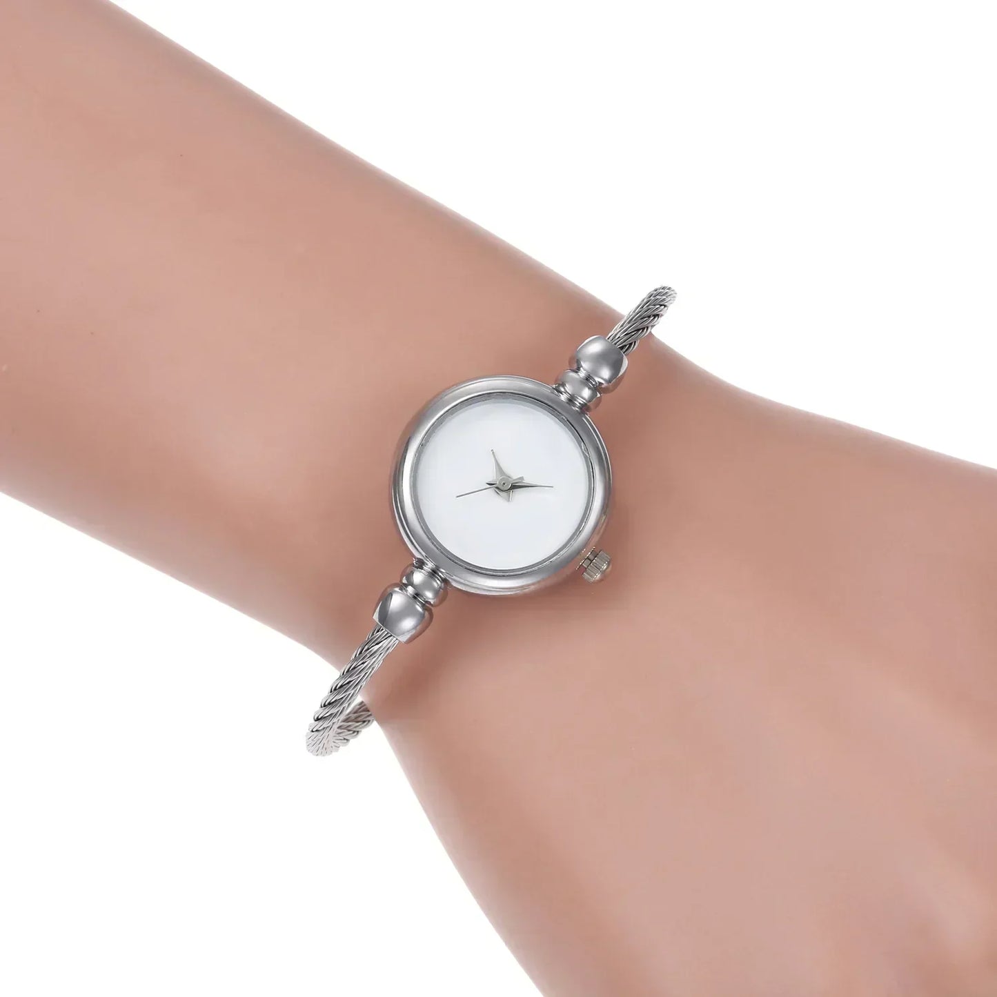 Women's Gold Bangle Watch | Small Vintage-Style Bracelet Wristwatch