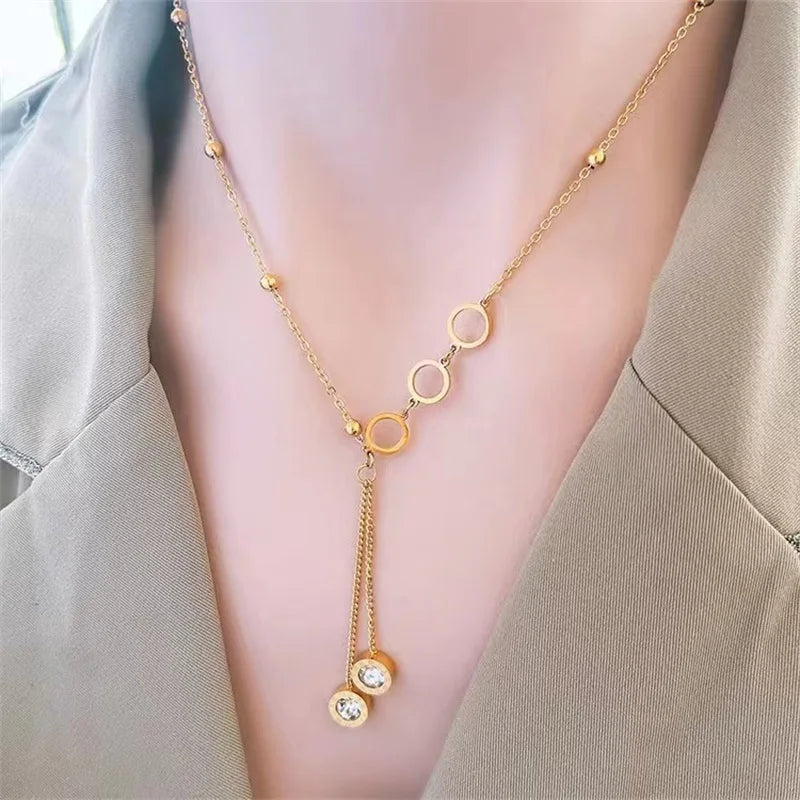 Minimalist Love Heart Pendant | Waterproof 316L Stainless Steel Adjustable Gold Necklace