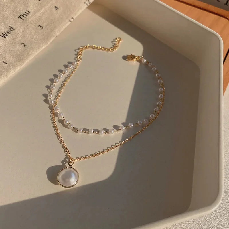 Heart, Star & Pearl Charm Bracelet | Copper & Zinc Alloy, 15g, Secure Lock Closure