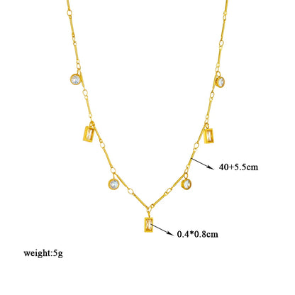 Multilayer Butterfly, Moon & Evil Eye Pendant Necklace | Waterproof 316L Stainless Steel