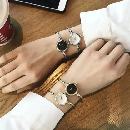 Women's Gold Bangle Watch | Small Vintage-Style Bracelet Wristwatch