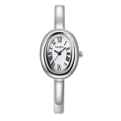 Gold-Tone Roman Numeral Bangle Watch | Minimalist Ladies' Timepiece