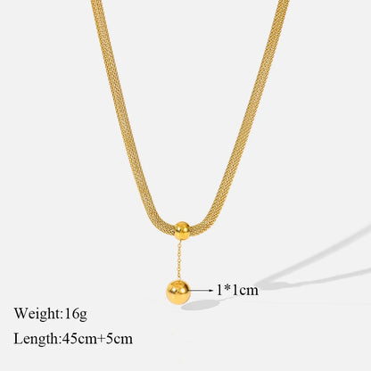 2-Layer Tiger Stripe Pendant Necklace | Waterproof 316L Stainless Steel, Round & Square Pendants