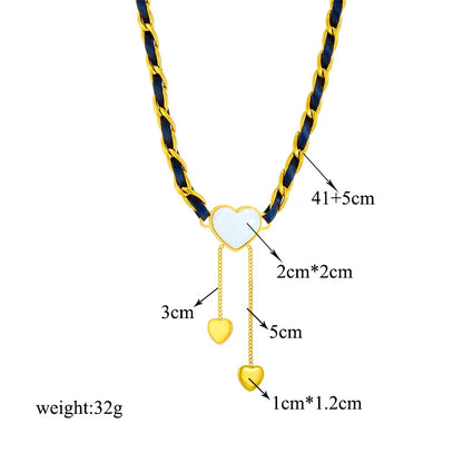 Multilayer Butterfly, Moon & Evil Eye Pendant Necklace | Waterproof 316L Stainless Steel