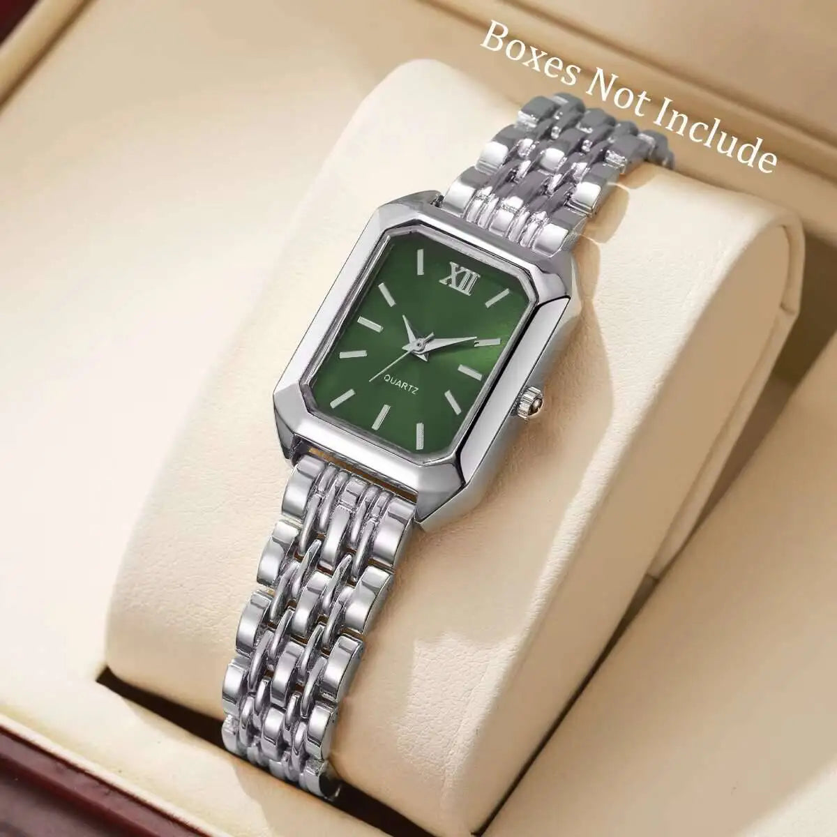 Vintage Rectangle Minimalist Watch | Elegant "Old Money" Gold-Tone Wristwatch