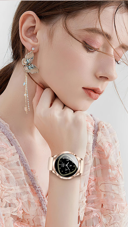 New Luxury Women's Smartwatch with AMOLED Screen | Bluetooth Calls Health Tracking