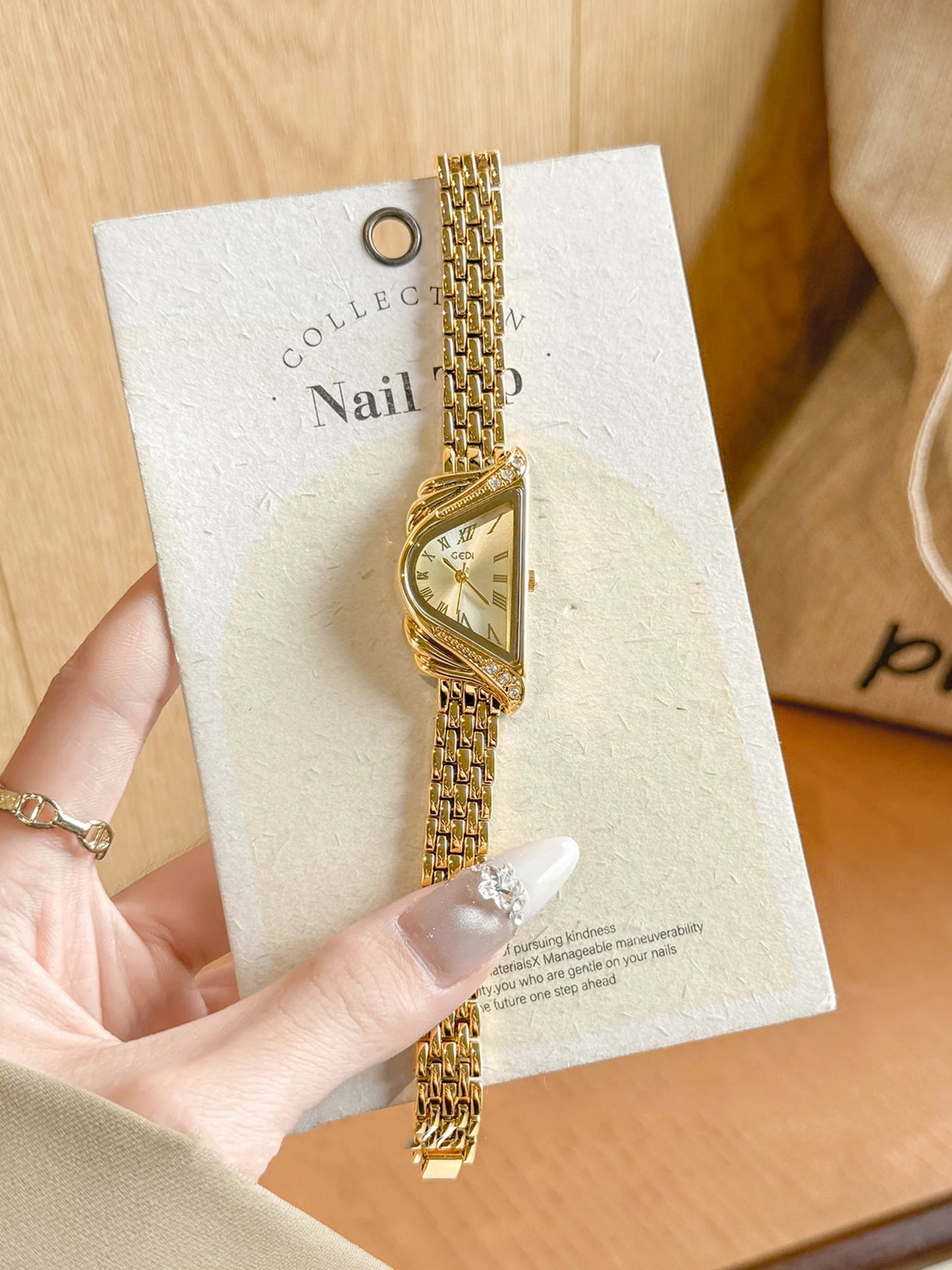 Asymmetric Micro-Dial Bracelet Watch | 20mm Roman Numeral Stainless Steel Timepiece