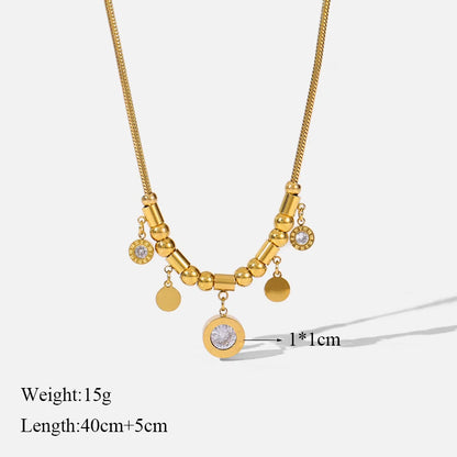 Bold Glossy Heart Statement | Waterproof 316L Stainless Steel Chunky Link Chain Necklace
