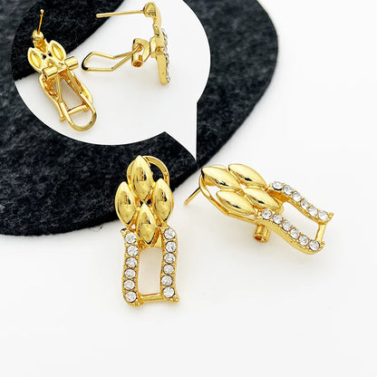 4-Piece Cuban Link Heart Jewellery Set | Gold-Plated Alloy Necklace, Bracelet, Earrings & Ring