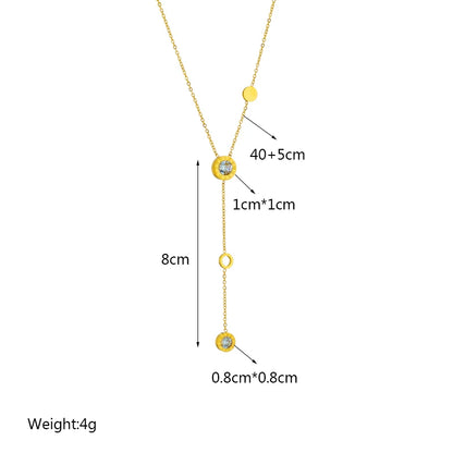 Heart Eye & Butterfly Multi-Motif Necklace | Waterproof 316L Stainless Steel Gold Link Chain