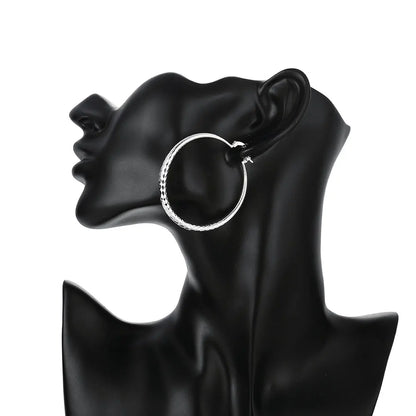 Classic 3cm Hoop Earrings | Polished Gold-Tone Alloy for Daily Wear