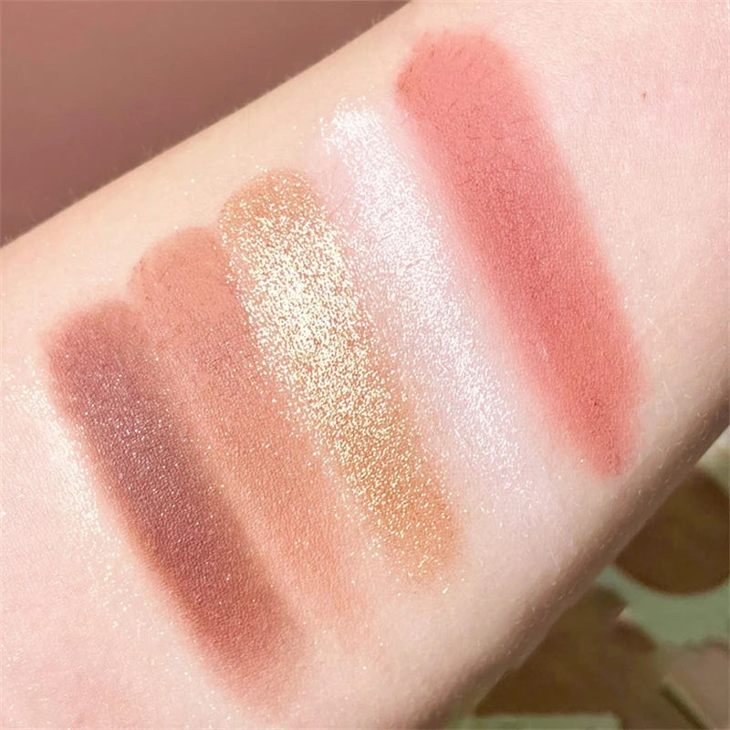 Lace Style 10-Color All-In-One Palette | Professional Eyeshadow, Blush, Contour & Highlighter Set